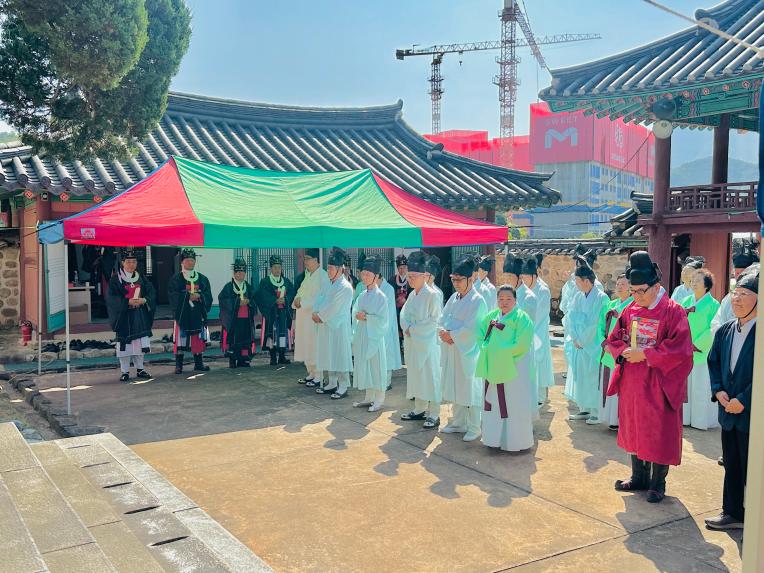 평창향교 추기 석전대제 참석