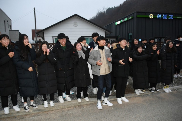 2018.11.15. 2019학년도 대학수학능력시험 강원도 교육청 제50지구 제13시험장 평창고등학교 앞 노블레스 오블리주 활동