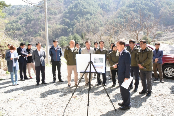 상반기 군정주요사업장 현지확인 활동(대화면, 봉평면, 용평면)