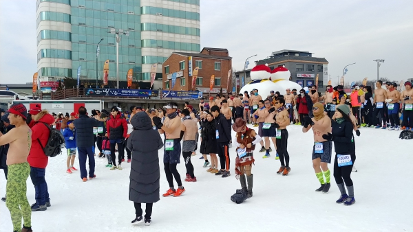 2019.1.19 제27회 전국대관령눈꽃축제 알몸마라톤대회